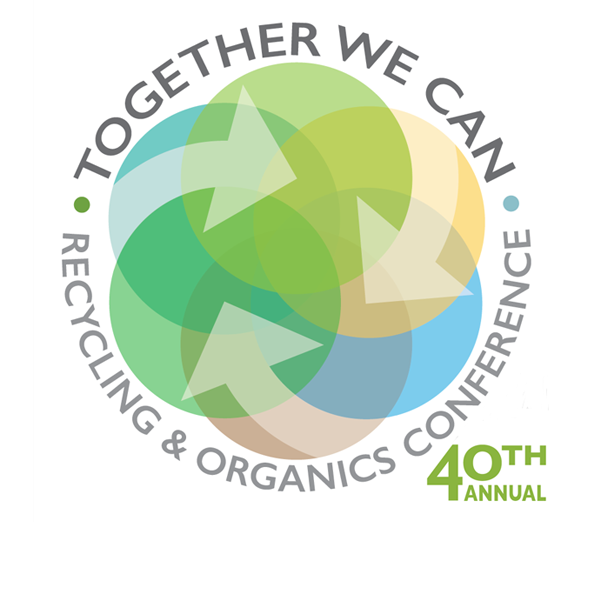 40th Annual Recycling and Organics Conference logo including text "Together We Can."