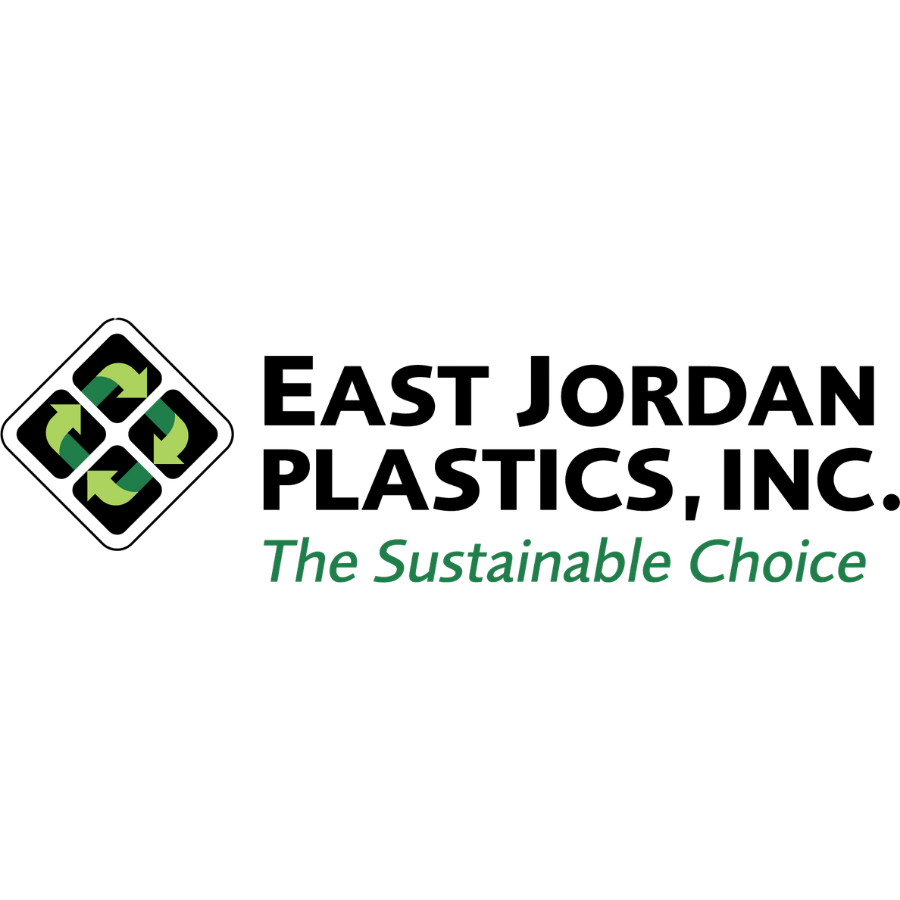 East Jordan Plastics logo including text that reads "The Sustainable Choice"